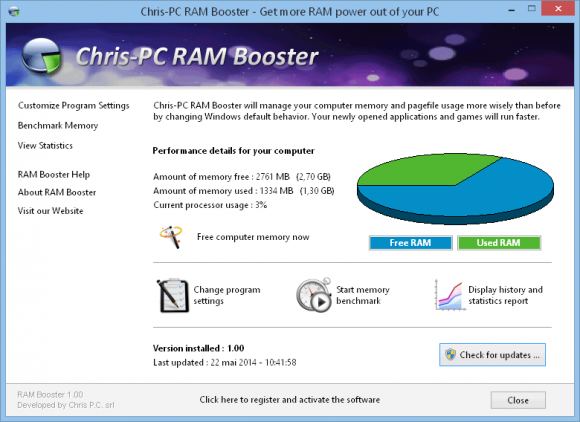 ChrisPC RAM Booster 5.08.22 Crack + Serial Key Free Download